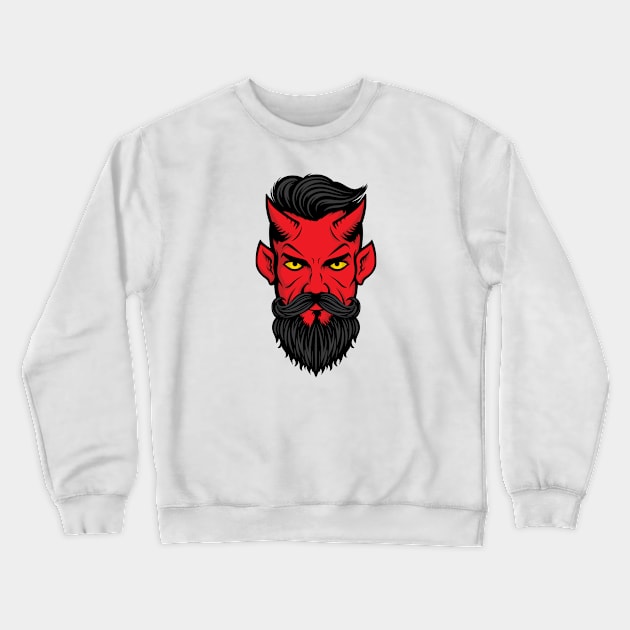 Red Devil Crewneck Sweatshirt by attire zone